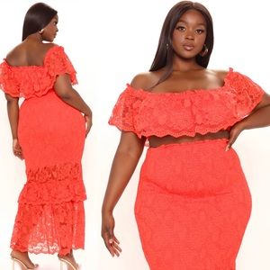 Fashion nova maxi skirt set plus size